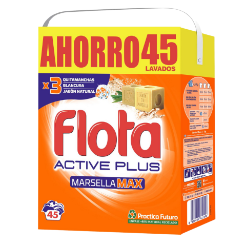 DETERGENTE LAVADORA FLOTA ACTIVE PLUS MARSELLA MAX