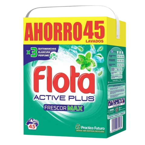 DETERGENTE LAVADORA FLOTA ACTIVE PLUS FRESCOR MAX 
