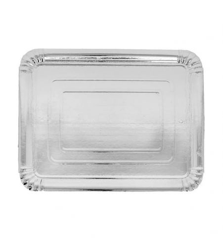 BANDEJA CARTON PLATA Nº 10  25 X 34 CM 100 UNDS