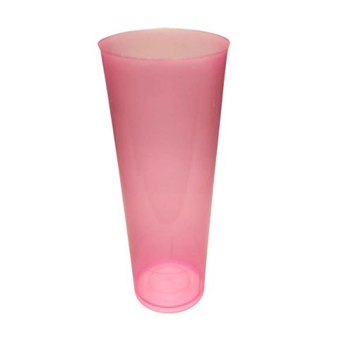 VASO TUBO PP INYECTADO 300 ML COLOR FUSIA 10 UNDS